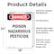 Signmission Poison Hazardous Pesticide Danger Sign, Vinyl Decal, 18in W x 24in L, 2PK OS-2PACK-DS-D-1824-V-1979 - alternate 3